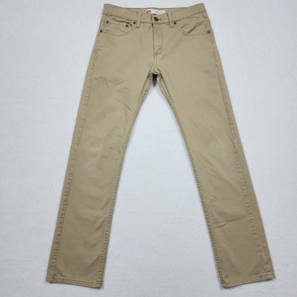 Levi's Denim - Levis 511 Slim Fit Jeans Womens Size 16 28x28 Khaki Stretch Denim Pants
